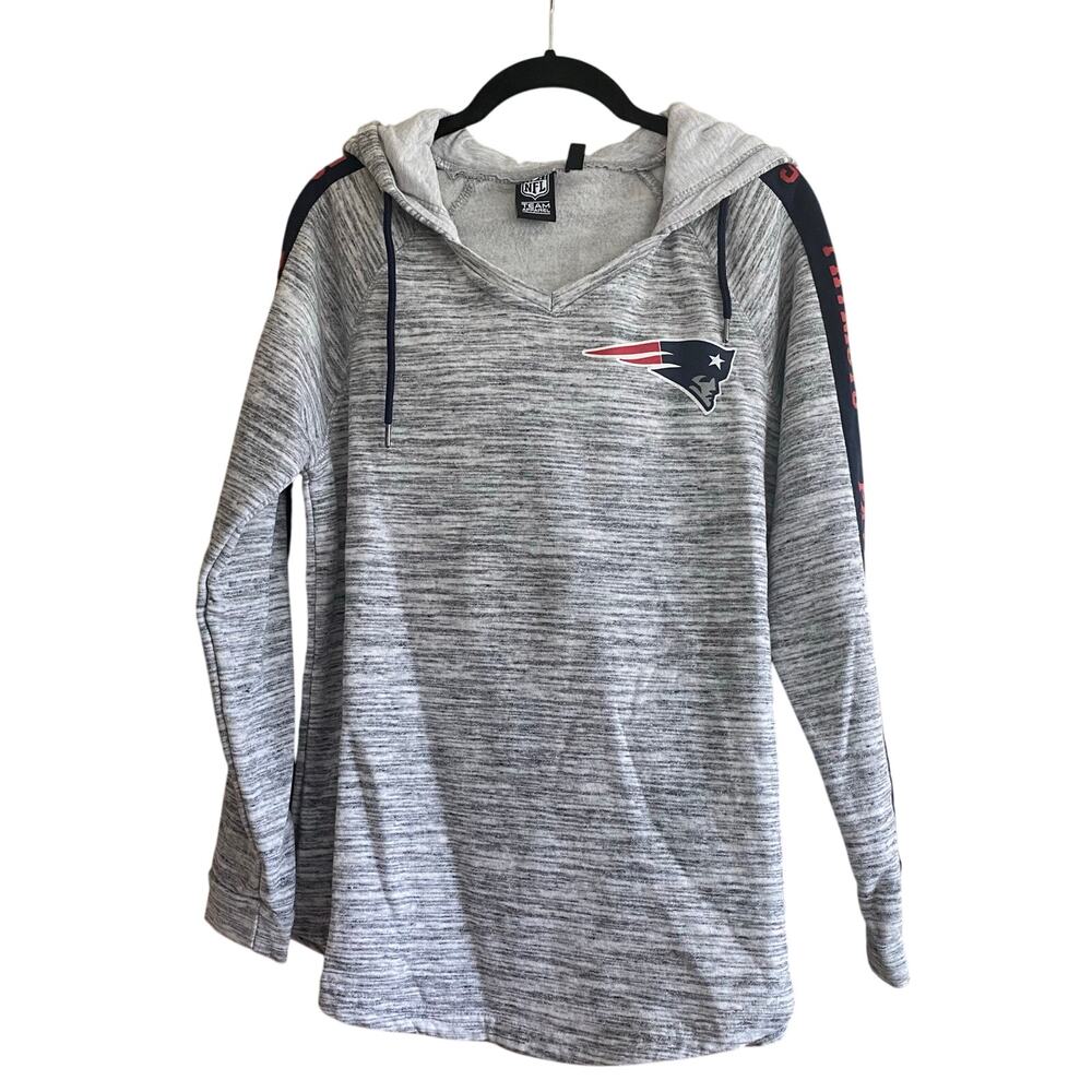 New England Patriots V-Neck Hoodie Size Medium